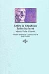 SOBRE LA REPUBLICA SOBRE LAS LEYES | 9788430912919 | CICERON, MARCO TULIO