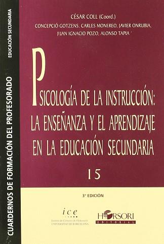 PSICOLOGIA DE LA INSTRUCCION LA ENSEÑANZA Y EL APRENDIZAJE | 9788485840755 | COLL, CESAR