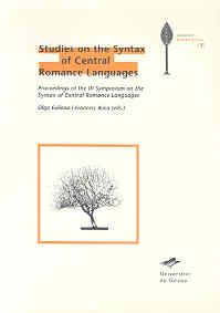 STUDIES ON THE SYNTAX OF CENTRAL ROMANCE LANGUAGES | 9788495138392 | FULLANA, OLGA