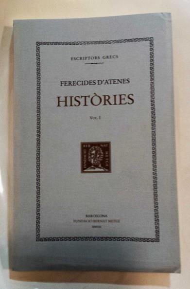 HISTÒRIES, VOL. I | 9788498591125 | FERECIDES D'ATENES