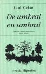 DE UMBRAL EN UMBRAL | 9788475171500 | CELAN, PAUL