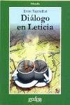 DIALOGO EN LETICIA | 9788474326888 | TUGENDHAT, ERNST