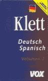 DICCIONARIO KLETT ALEMAN-ESPAÑOL VOL.2 | 9788483320723 | VARIS