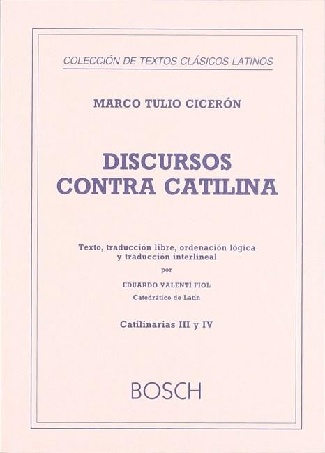 DISCURSOS CONTRA CATILINA | 9788471624185 | CICERON, MARCO TULIO