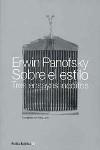 SOBRE EL ESTILO | 9788449308390 | PANOFSKY, ERWIN