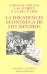 DECADENCIA ECONOMICA DE LOS IMPERIOS, LA | 9788420629315 | CIPOLLA, CARLO M.