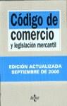 CODIGO DE COMERCIO Y LEGISLACION MERCANTIL (ED.2000) | 9788430935666 | ARROYO MARTINEZ, IGNACIO