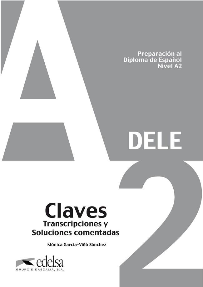 CLAVES DELE A2 | 9788477116356 | GARCÍA-VIÑÓ SÁNCHEZ, MÓNICA