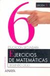 CUADERNO 6 OPCION A EJERCICIOS MATEMATICAS SEGUNDO CICLO ESO | 9788466720663 | VARIS