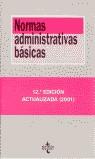 NORMAS ADMINISTRATIVAS BASICAS (TEXTOS LEGALES) | 9788430936670 | ROCA ROCA, EDUARDO