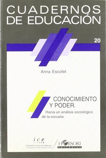 CUADERNOS DE EDUCACION | 9788485840434 | ESCOFET, ANNA