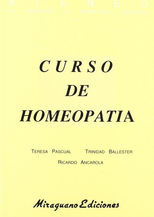 CURSO DE HOMEOPATIA | 9788478130221 | ATENEO DE HOMEOPATIA