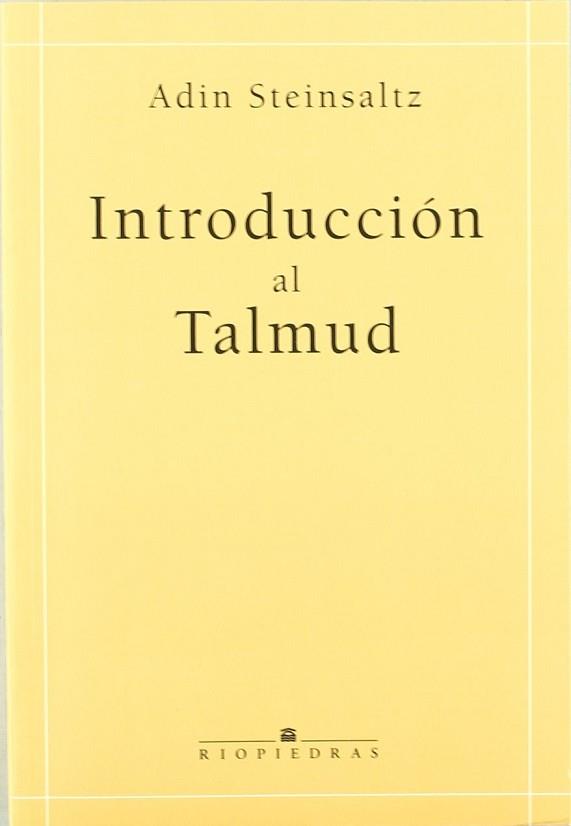 INTRODUCCION AL TALMUD | 9788472131538 | STEINSALTZ, ADIN