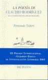 POESIA DE CLAUDIO RODRIGUEZ PT-672 | 9788481915761 | YUBERO, FERNANDO
