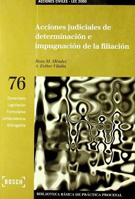 ACCIONES JUDICIALES DE DETERMINACION E IMPUGNACION DE LA FIL | 9788476767696 | MENDEZ, ROSA M. VILALTA, A ESTHER