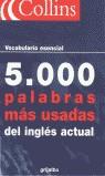 5000 PALABRAS MAS USADAS DEL INGLES ACTUAL | 9788425335150 | VARIS