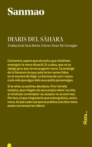 DIARIS DEL SÀHARA | 9788494489167 | MAO, SAN