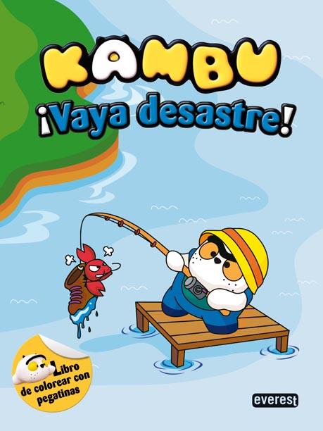 KAMBU. ¡VAYA DESASTRE! LIBRO DE COLOREAR CON PEGATINAS | 9788444168517 | CHARACTER COREA