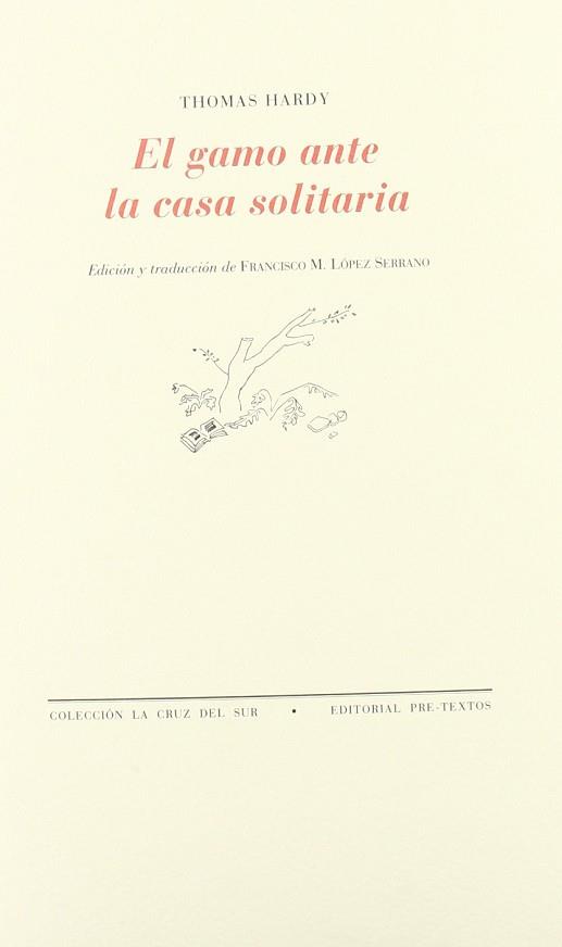 GAMO ANTE LA CASA SOLITARIA, EL | 9788481912463 | HARDY, THOMAS