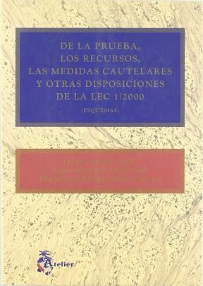 DE LA PRUEBA LOS RECURSOS LAS MEDIDAS CAUTELARES Y OTRAS | 9788495458520 | REYES LOPEZ, JAVIER