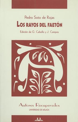 RAYOS DEL FAETON, LOS | 9788474965964 | CABELLO PORRAS, GREGORIO ; CAMPOS DAROCA