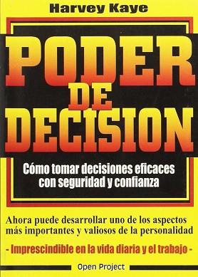 PODER DE DECISION | 9788492348190 | KAYE, HARVEY