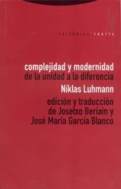 COMPLEJIDAD Y MODERNIDAD | 9788481642186 | LUHMANN, NIKLAS