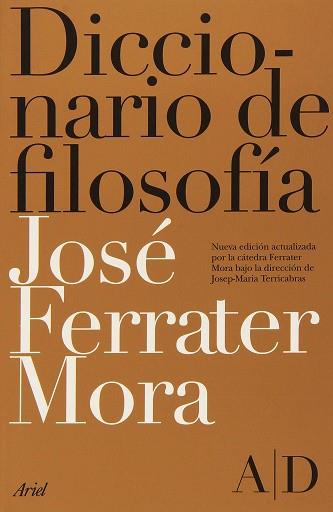 DICCIONARIO DE FILOSOFÍA (ESTUCHE) | 9788434422988 | FERRATER MORA, JOSÉ