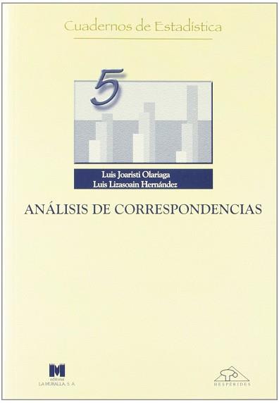 ANALISIS DE CORRESPONDENCIAS | 9788471336910 | JOARISTI OLARIAGA, LUIS