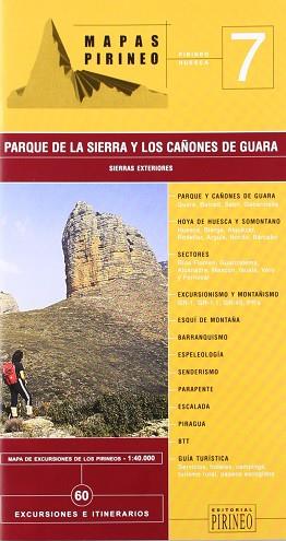 MAPA PARQUE DE LA SIERRA Y LOS CAÑONES DE GUARA | 9788487997488 | VARIS