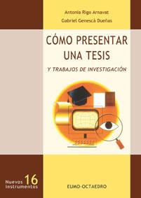 COMO PRESENTAR UNA TESIS | 9788480635493 | RIGO ARNAVAT, ANTONIA