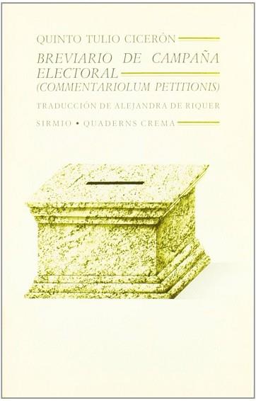 BREVIARIO DE CAMPAÑA ELECTORAL | 9788477690788 | CICERON, QUINTO TULIO