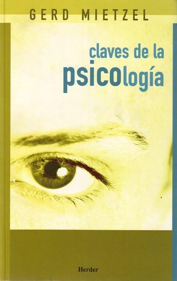 CLAVES DE LA PSICOLOGIA | 9788425421785 | MIETZEL, GERD