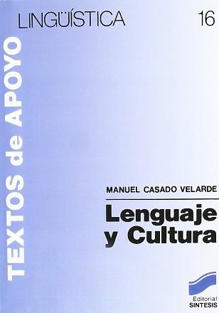 LENGUAJE Y CULTURA | 9788477380481 | CASADO VELARDE, MANUEL