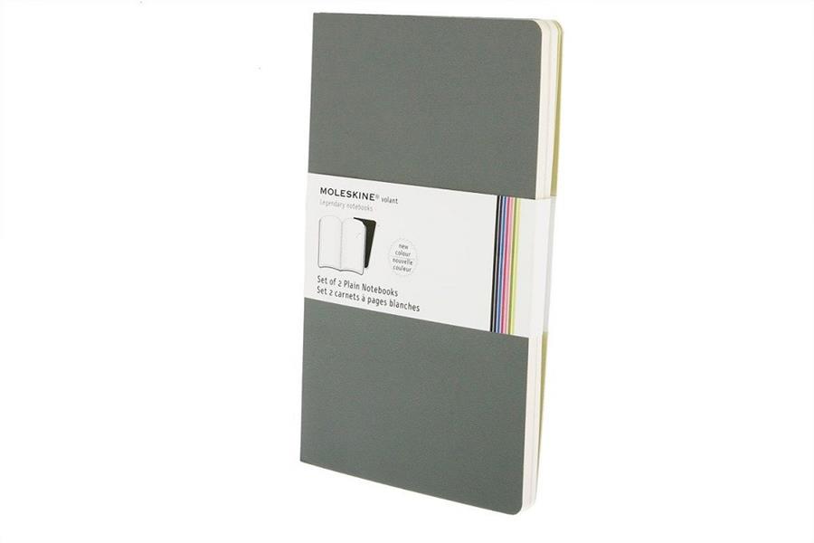 GREY PLAIN VOLANT NOTEBOOKS L GRIS LISO BLANDA | 9788862933391 | MOLESKINE