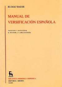 MANUAL DE VERSIFICACION ESPAÑOLA | 9788424911751 | BAEHR, RUDOLF