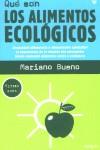 QUE SON LOS ALIMENTOS ECOLOGICOS | 9788479018962 | BUENO, MARIANO