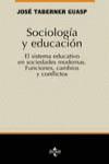 SOCIOLOGIA Y EDUCACION | 9788430940530 | TABERNER GUASP, JOSE