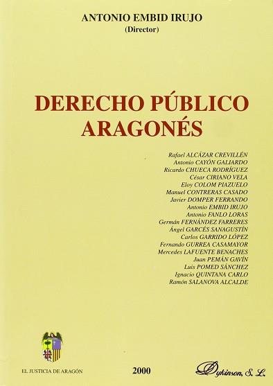 DERECHO PUBLICO ARAGONES | 9788481555943 | EMBID IRUJO, ANTONIO