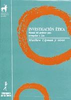 INVESTIGACION ETICA.MANUAL DEL PROFESOR PARA ACOM | 9788486587505 | LIPMAN, MATTHEW