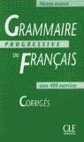 GRAMMAIRE PROGRESSIVE FRANÇAIS AVANCE CORRIGES | 9782090338638 | BOULARES, MICHELE