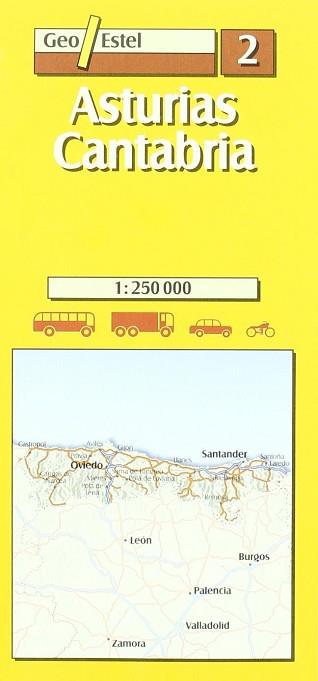 MAPA ASTURIAS CANTABRIA GEO ESTEL 2 | 9788495788146 | VARIS