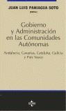 GOBIERNO Y ADMINISTRACION EN LAS COMUNIDADES AUTONOMAS | 9788430934980 | PANIAGUA SOTO, JUAN LUIS