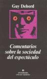 COMENTARIOS SOBRE LA SOCIEDAD DEL ESPECTACULO | 9788433905796 | DEBORD, GUY