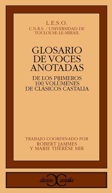 GLOSARIO DE VOCES ANOTADAS | 9788470396663 | JAMMES, ROBERT  COORD.