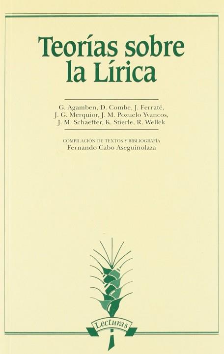 TEORIAS SOBRE LA LIRICA | 9788476353622 | VARIS