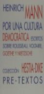 POR UNA CULTURA DEMOCRATICA | 9788481911039 | MANN, HEINRICH