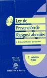 LEY DE PREVENCION DE RIESGOS LABORALES (ED.2000) | 9788470307805 | SANCHEZ-CERVERA, A.