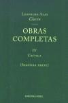 OBRAS COMPLETAS CLARIN VOL.4 SEGUNDA PARTE | 9788484591139 | CLARIN, LEOPOLDO ALAS