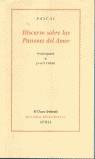 DISCURSO SOBRE LAS PASIONES DEL AMOR | 9788484720928 | PASCAL